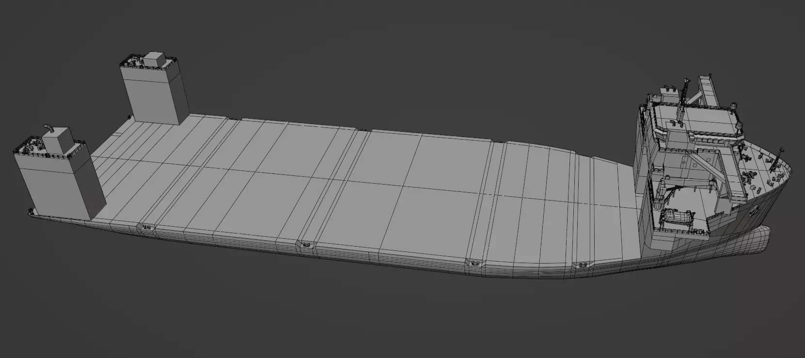 Heavy Load Carrier WHITE MARLIN Low-poly 3D model_6