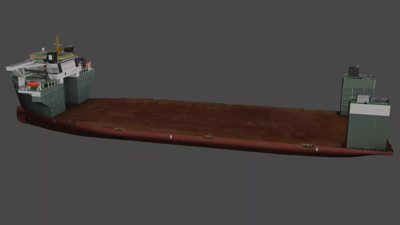 Heavy Load Carrier WHITE MARLIN Low-poly 3D model_11