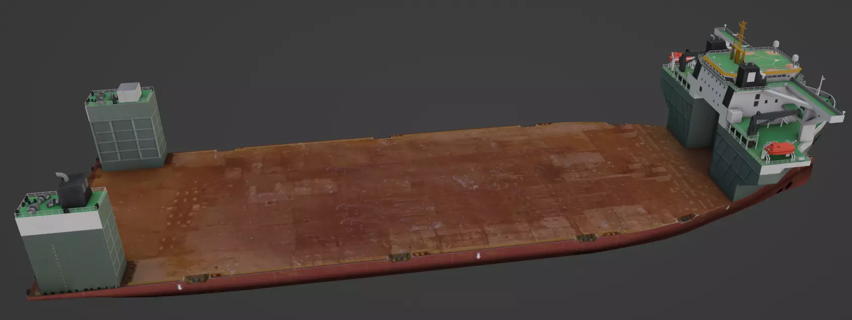 Heavy Load Carrier WHITE MARLIN Low-poly 3D model_3