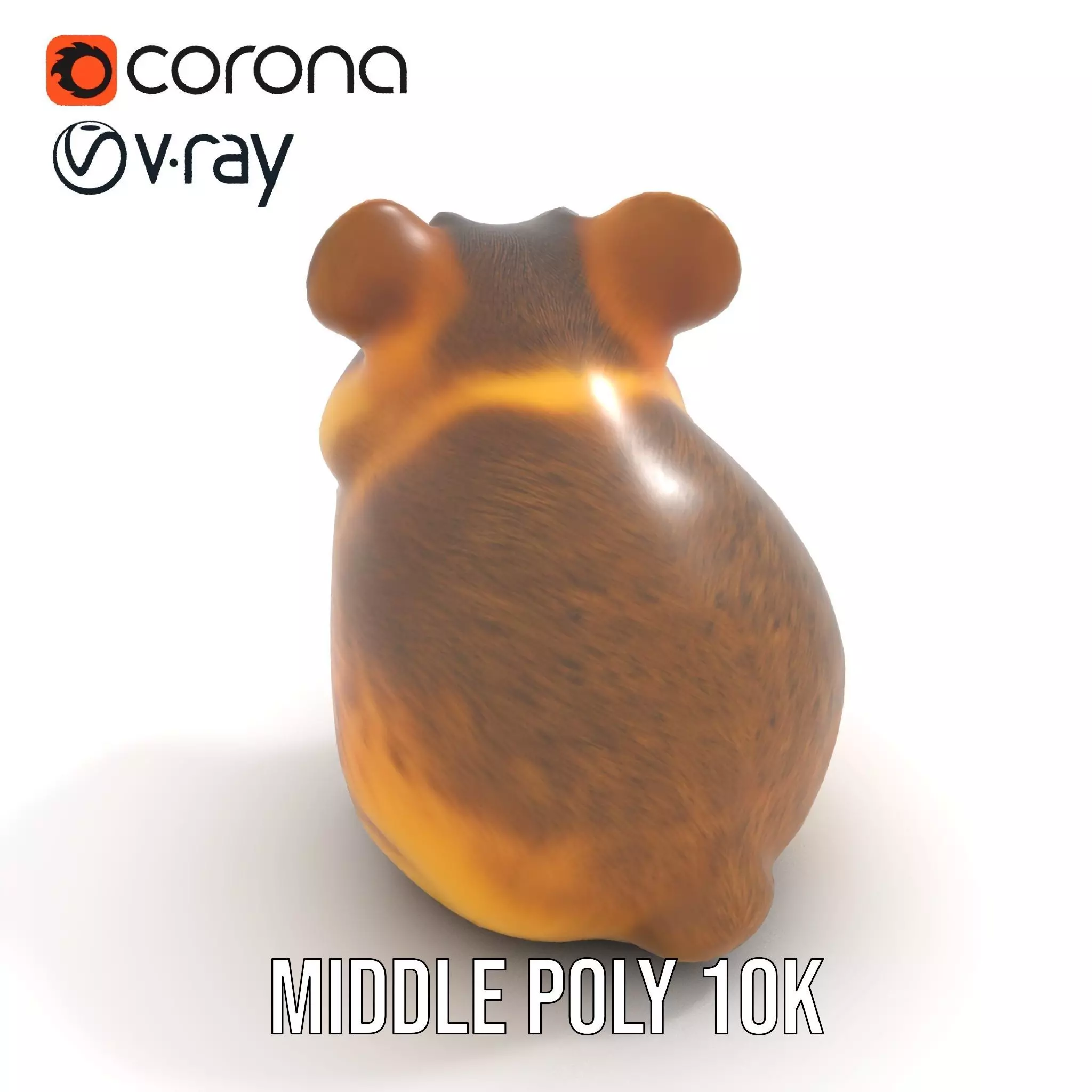 Cute Hamster Character model pack Low-poly 3D model_7