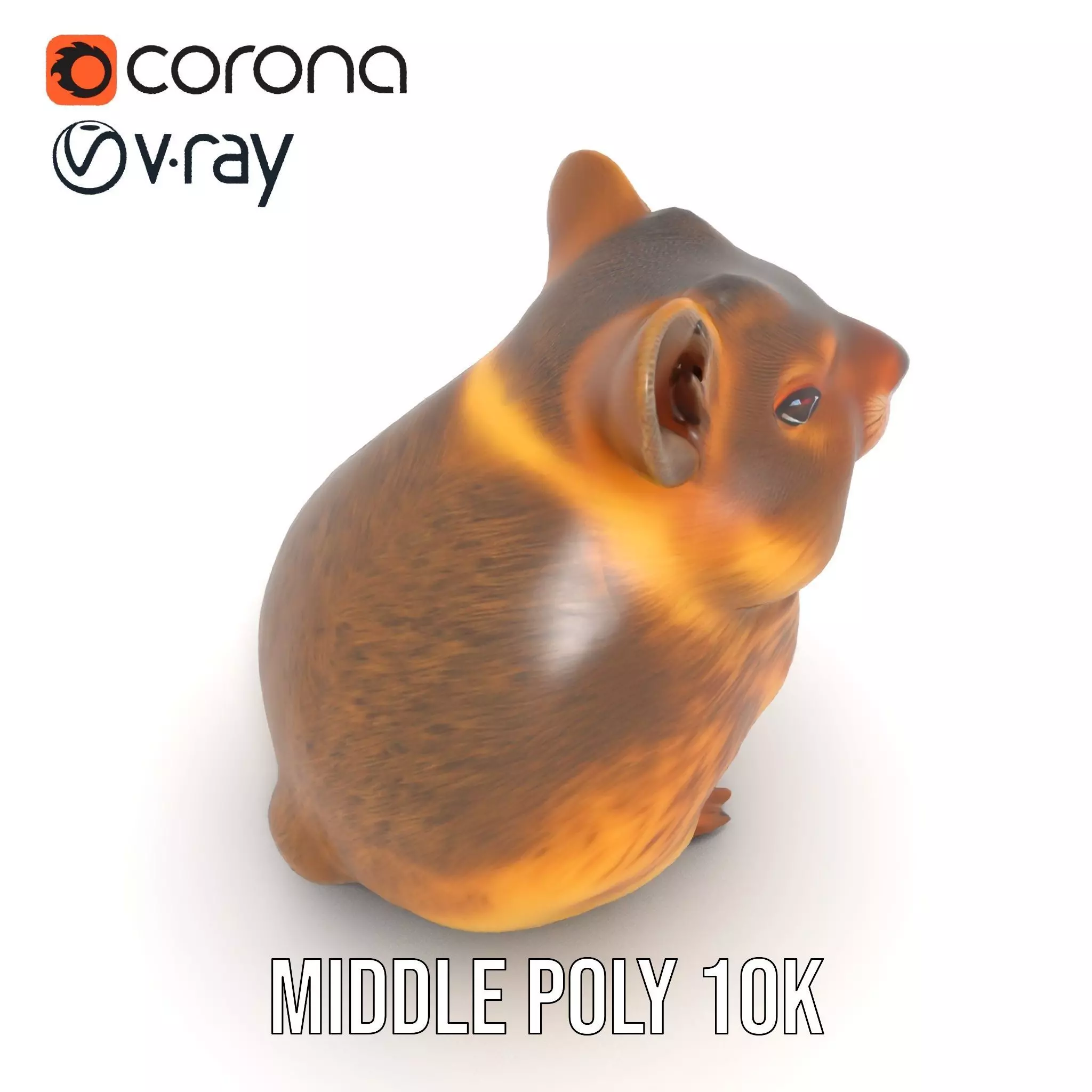 Cute Hamster Character model pack Low-poly 3D model_15