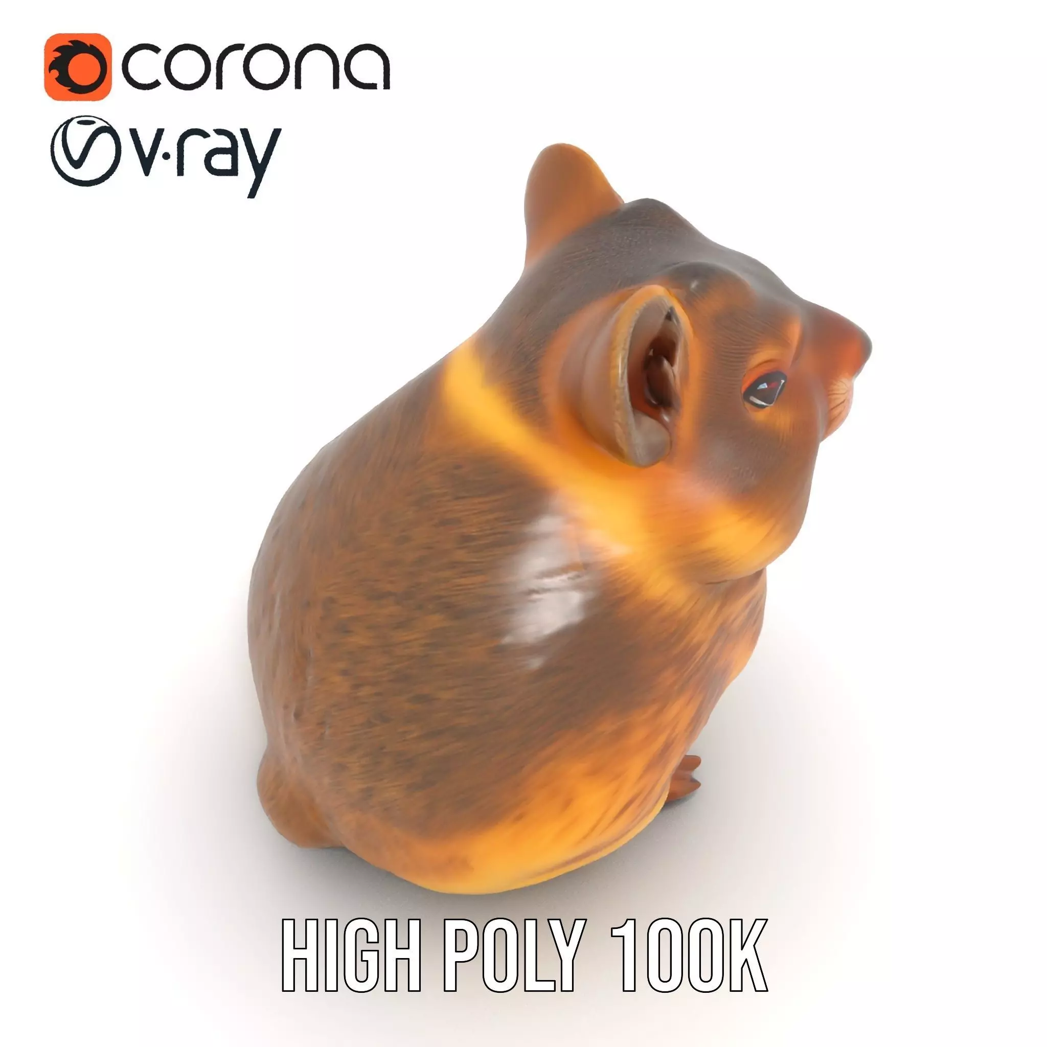 Cute Hamster Character model pack Low-poly 3D model_14
