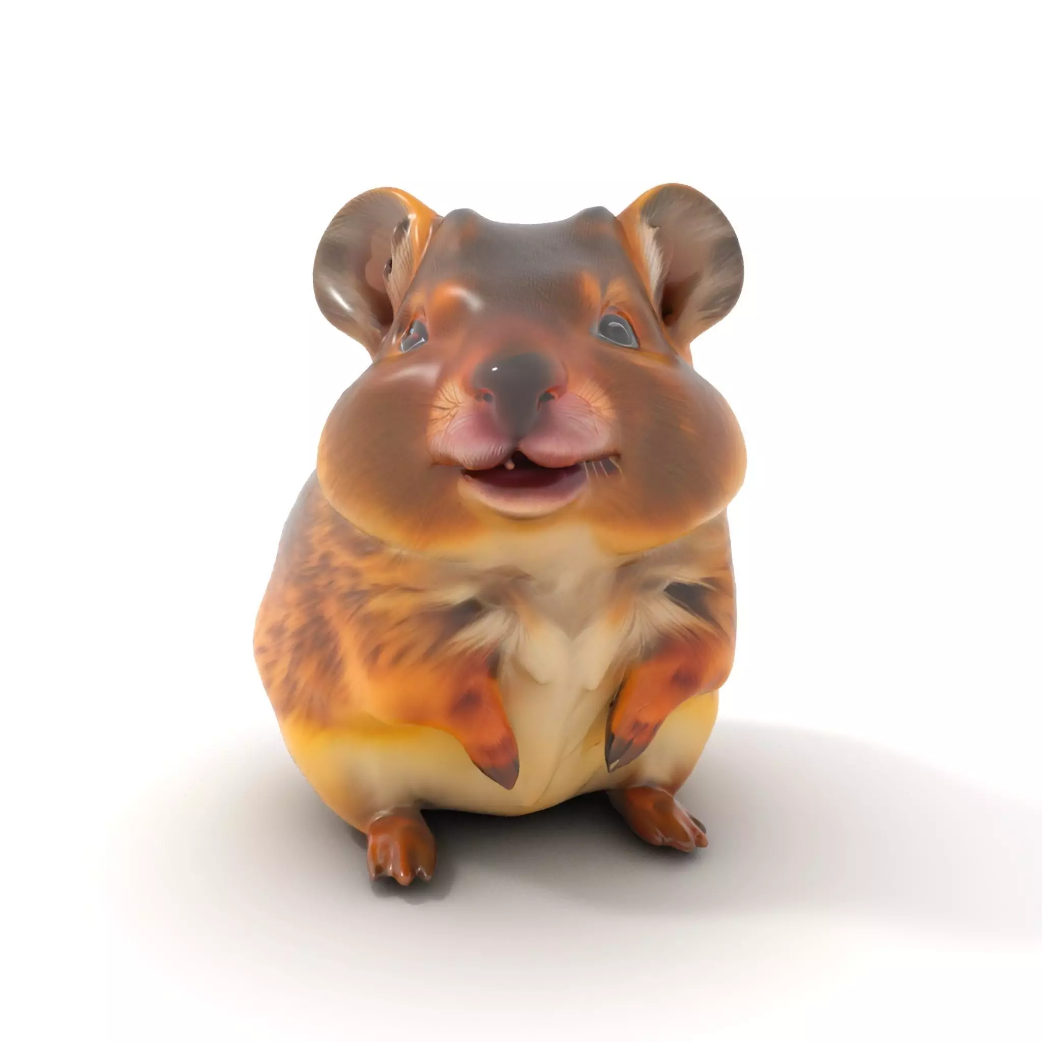 Cute Hamster Character model pack Low-poly 3D model_0