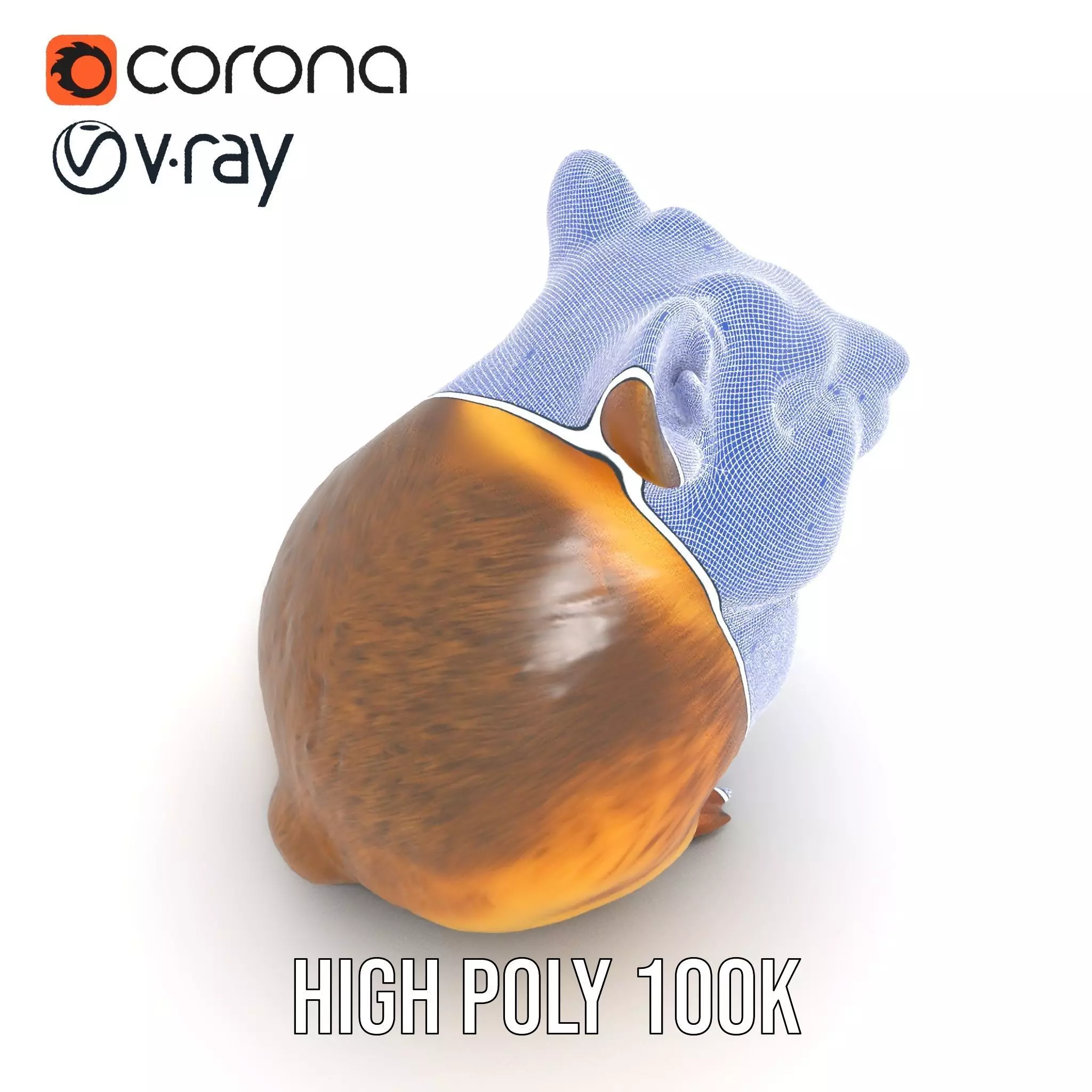 Cute Hamster Character model pack Low-poly 3D model_33