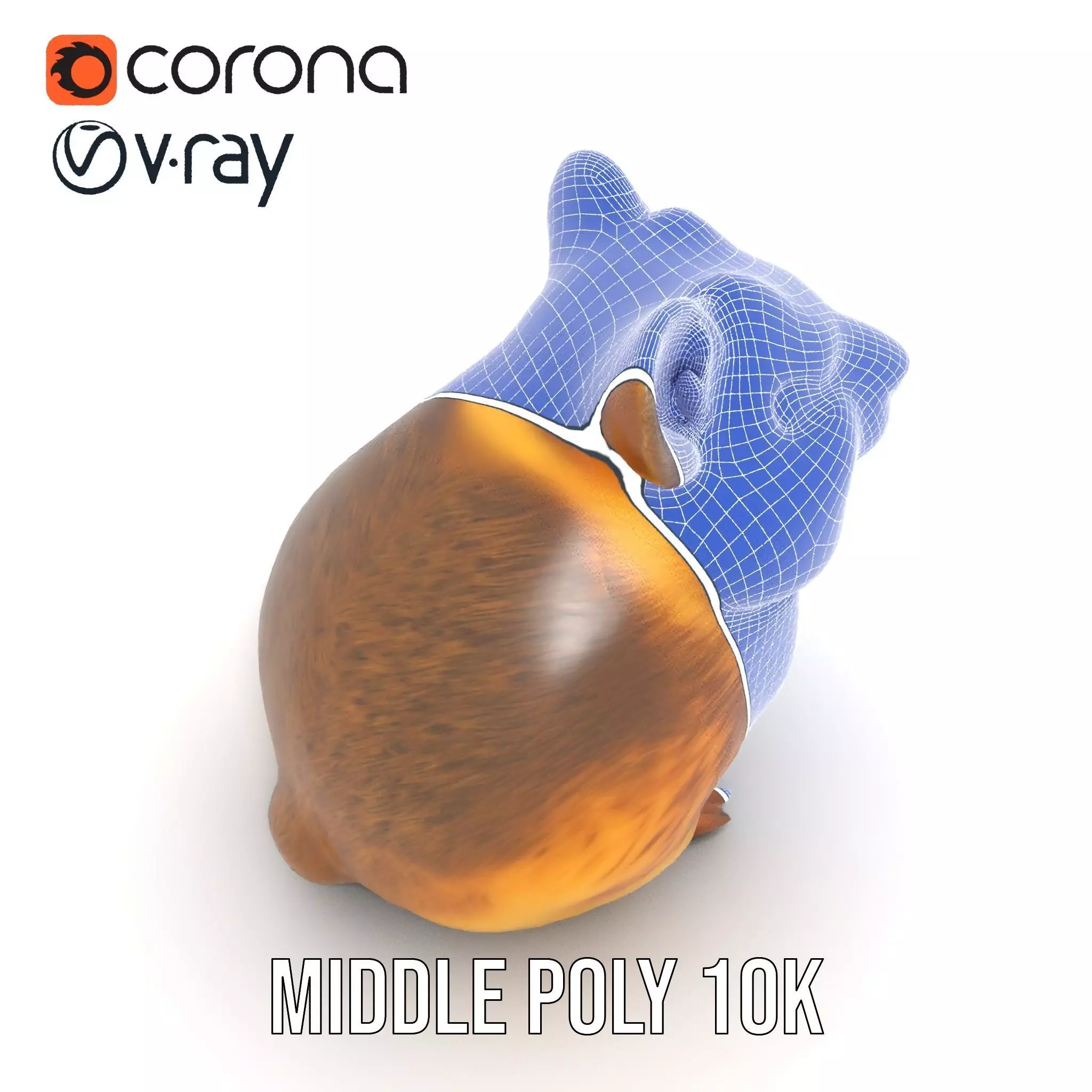 Cute Hamster Character model pack Low-poly 3D model_31