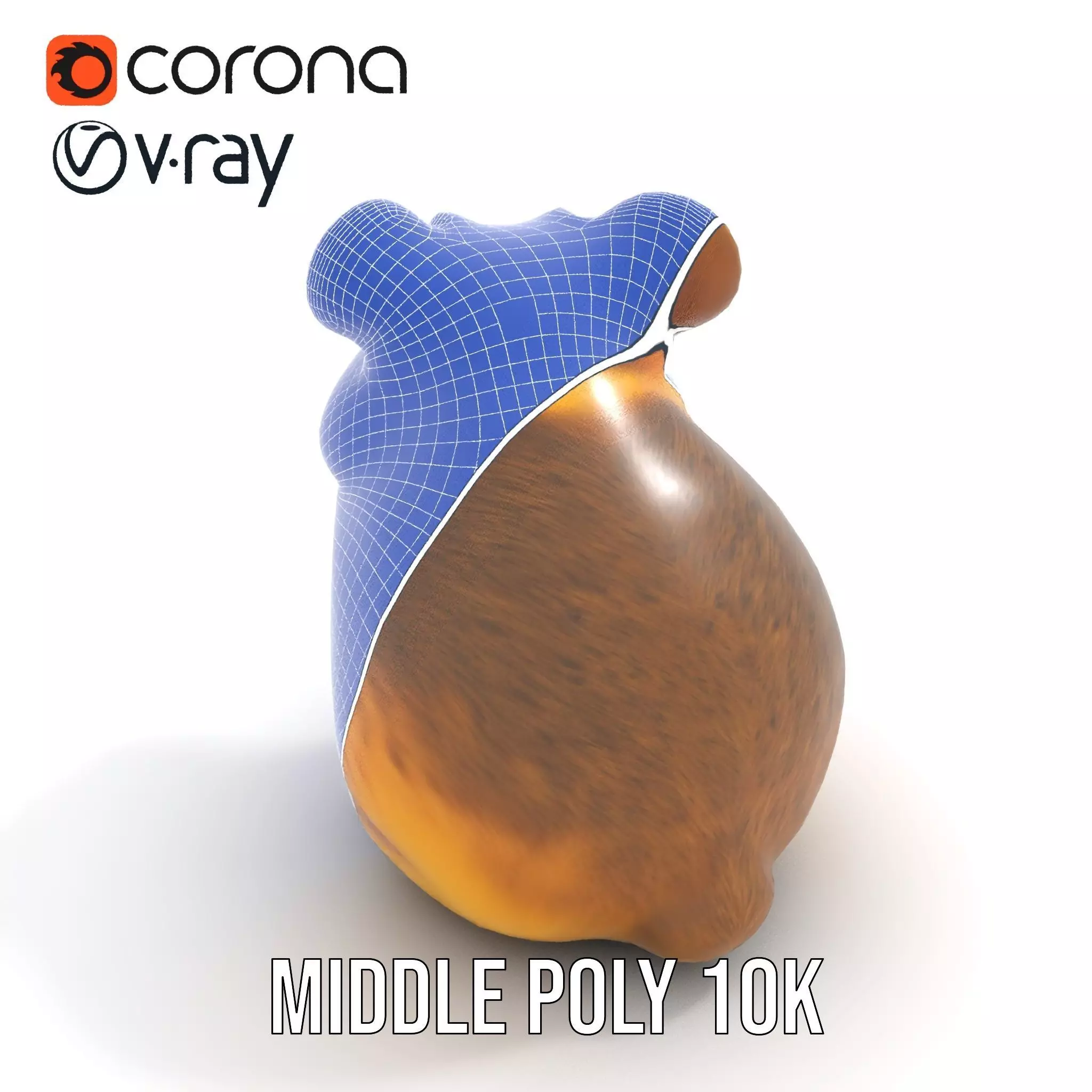 Cute Hamster Character model pack Low-poly 3D model_25