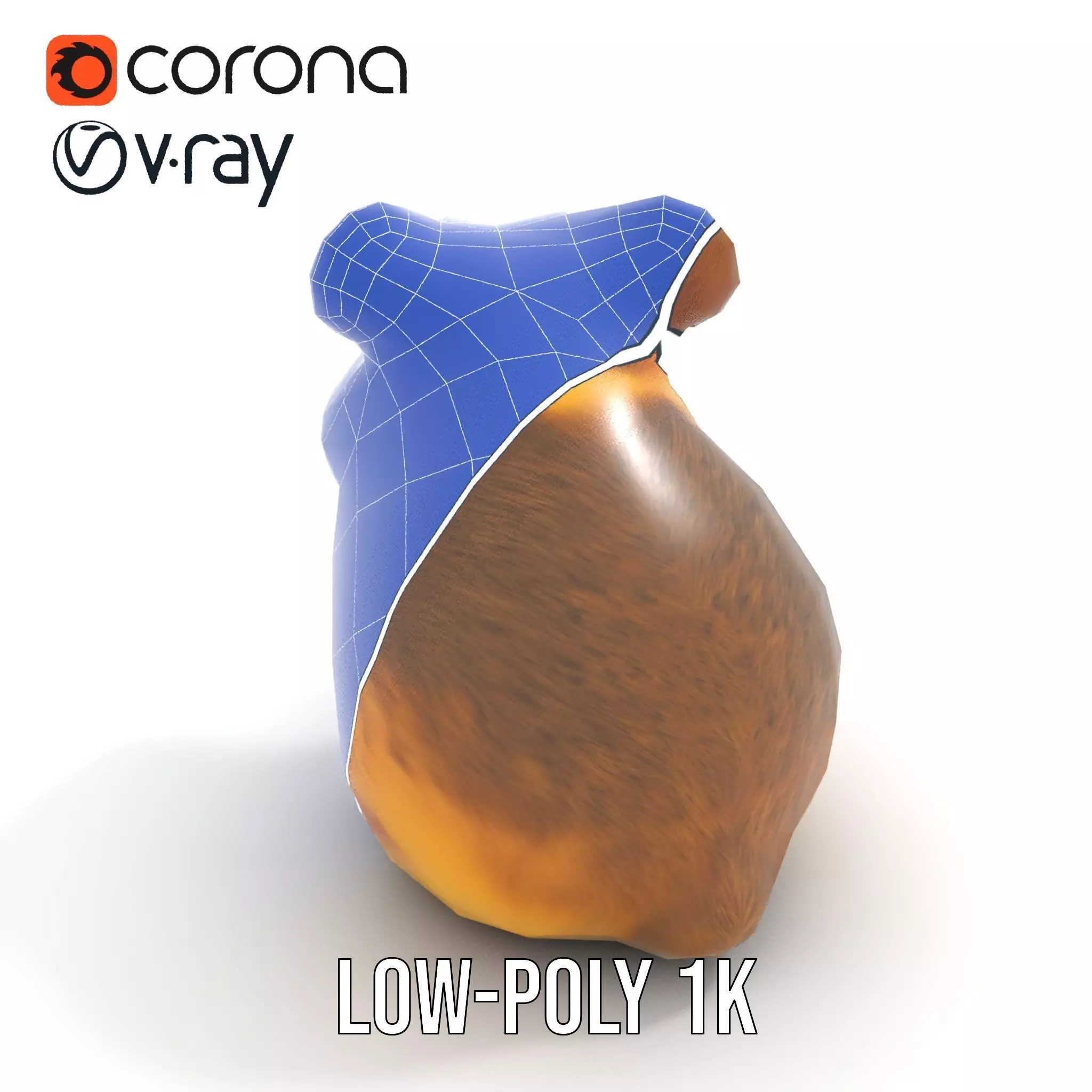 Cute Hamster Character model pack Low-poly 3D model_13