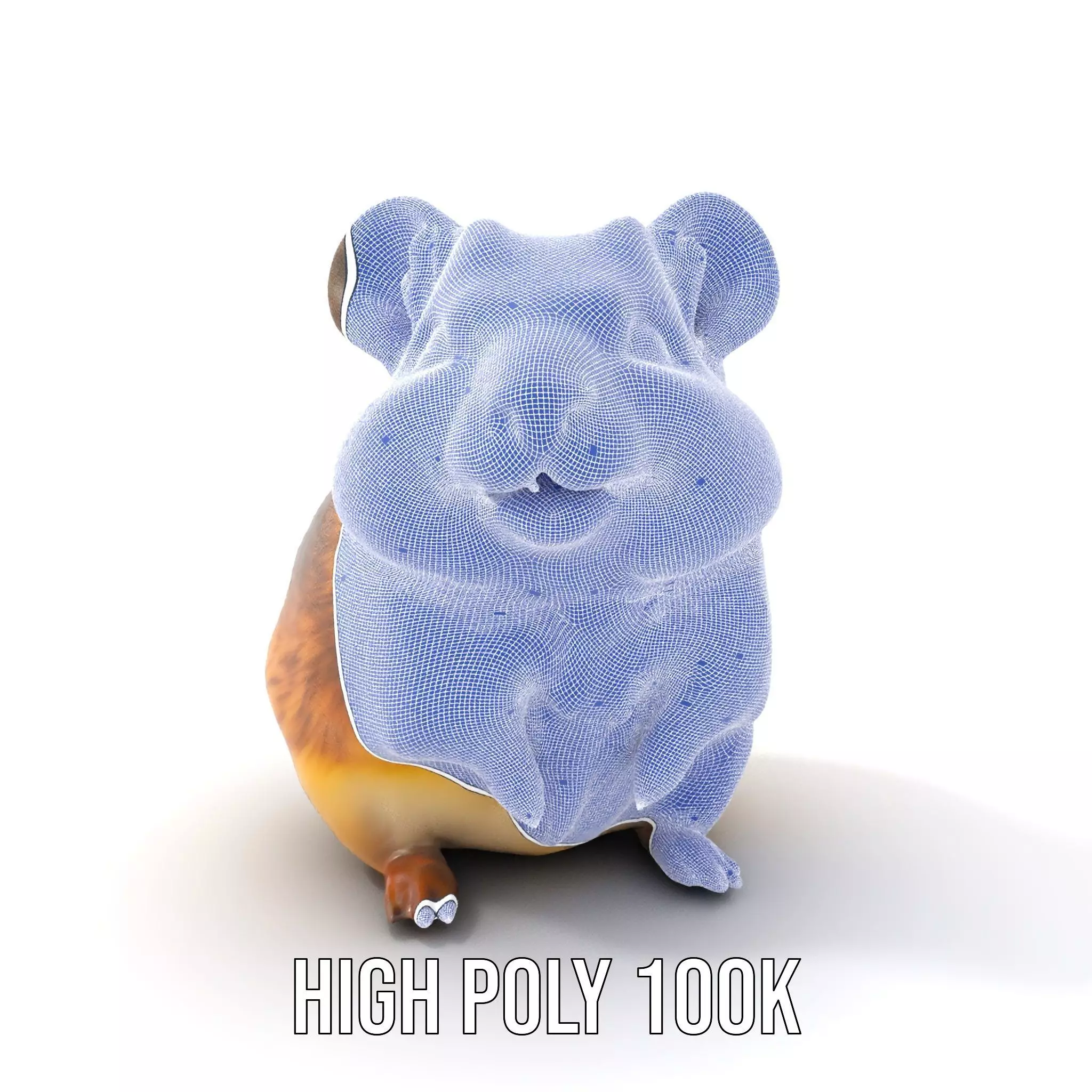 Cute Hamster Character model pack Low-poly 3D model_5