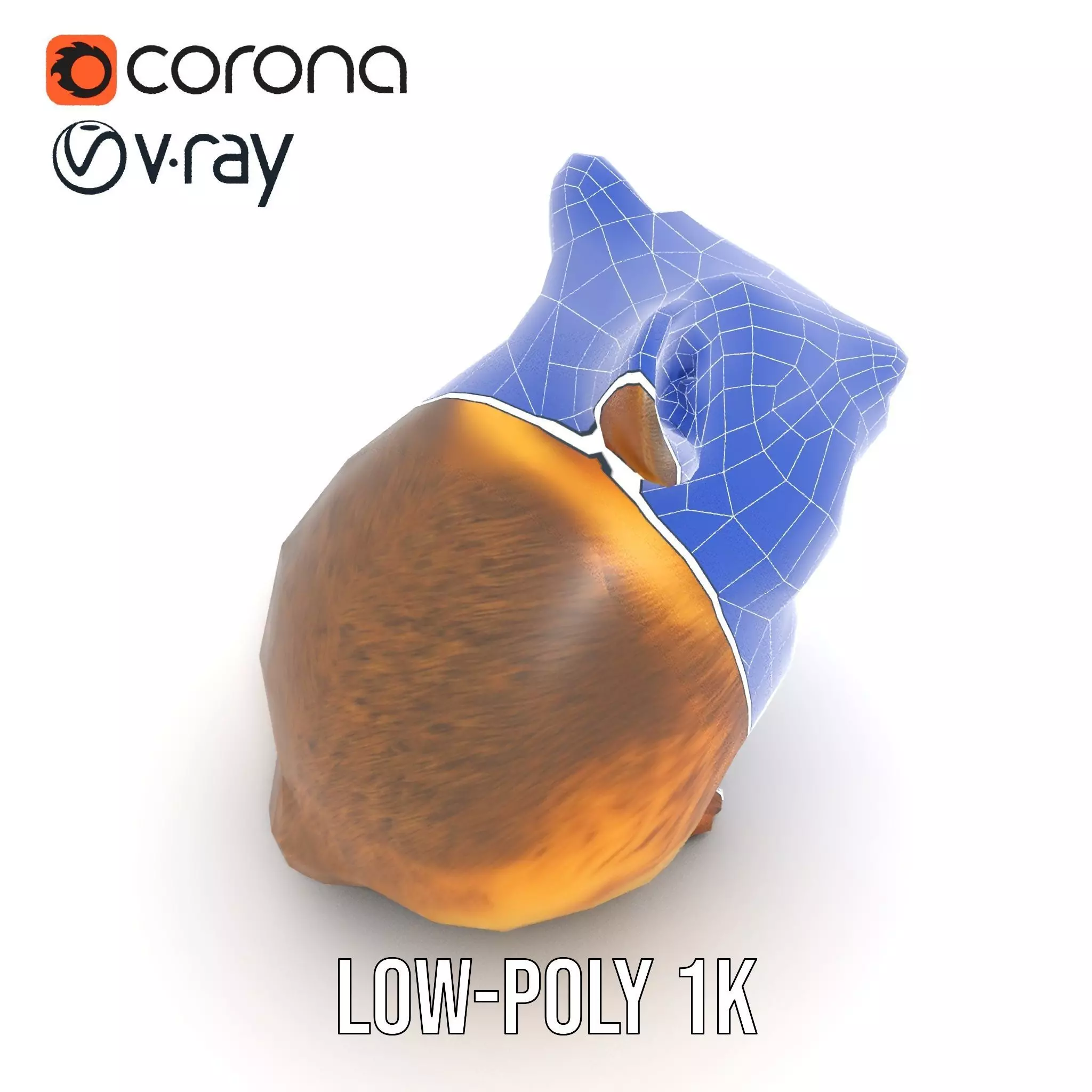 Cute Hamster Character model pack Low-poly 3D model_29