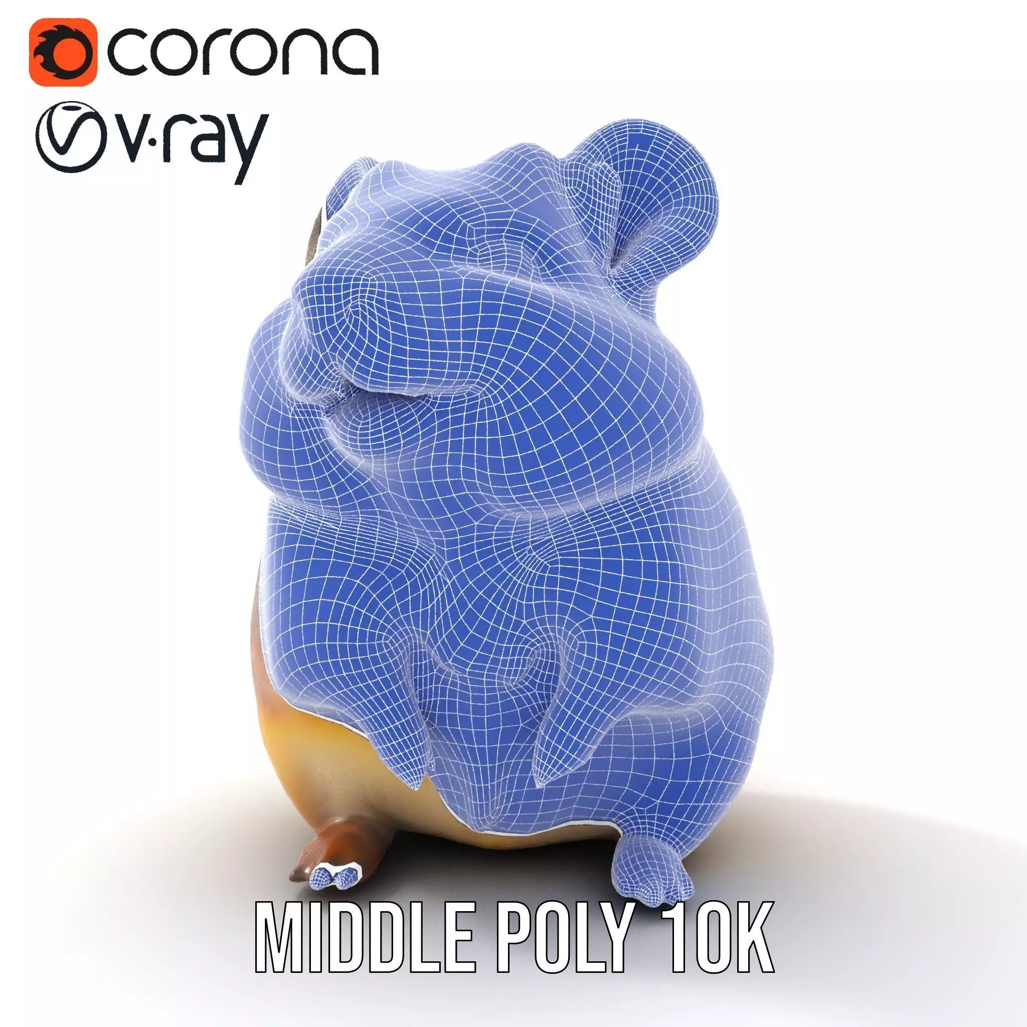 Cute Hamster Character model pack Low-poly 3D model_20