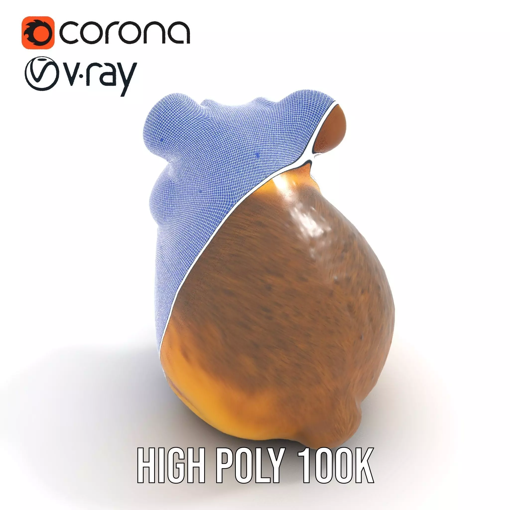 Cute Hamster Character model pack Low-poly 3D model_27