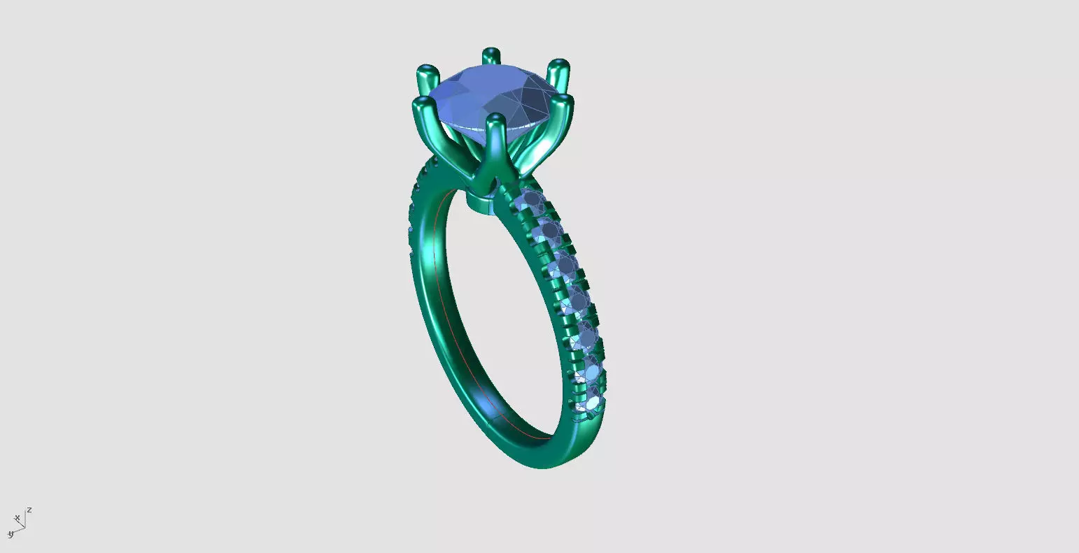 ZKR02 ENGAGEMENTRING  3D print model_8