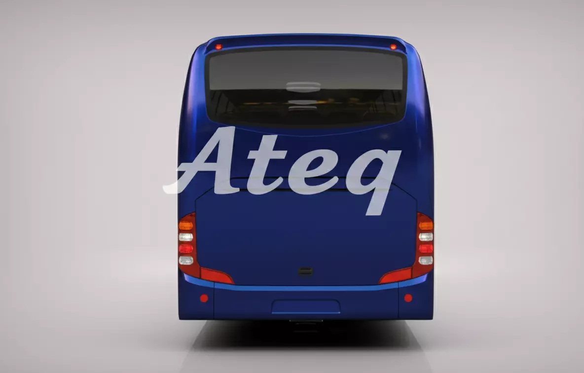 Volvo Multi Axle Bus 3D Model for Rendering and 3D Printing 3D model_1