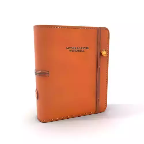 Premium Leather Notebook model pack