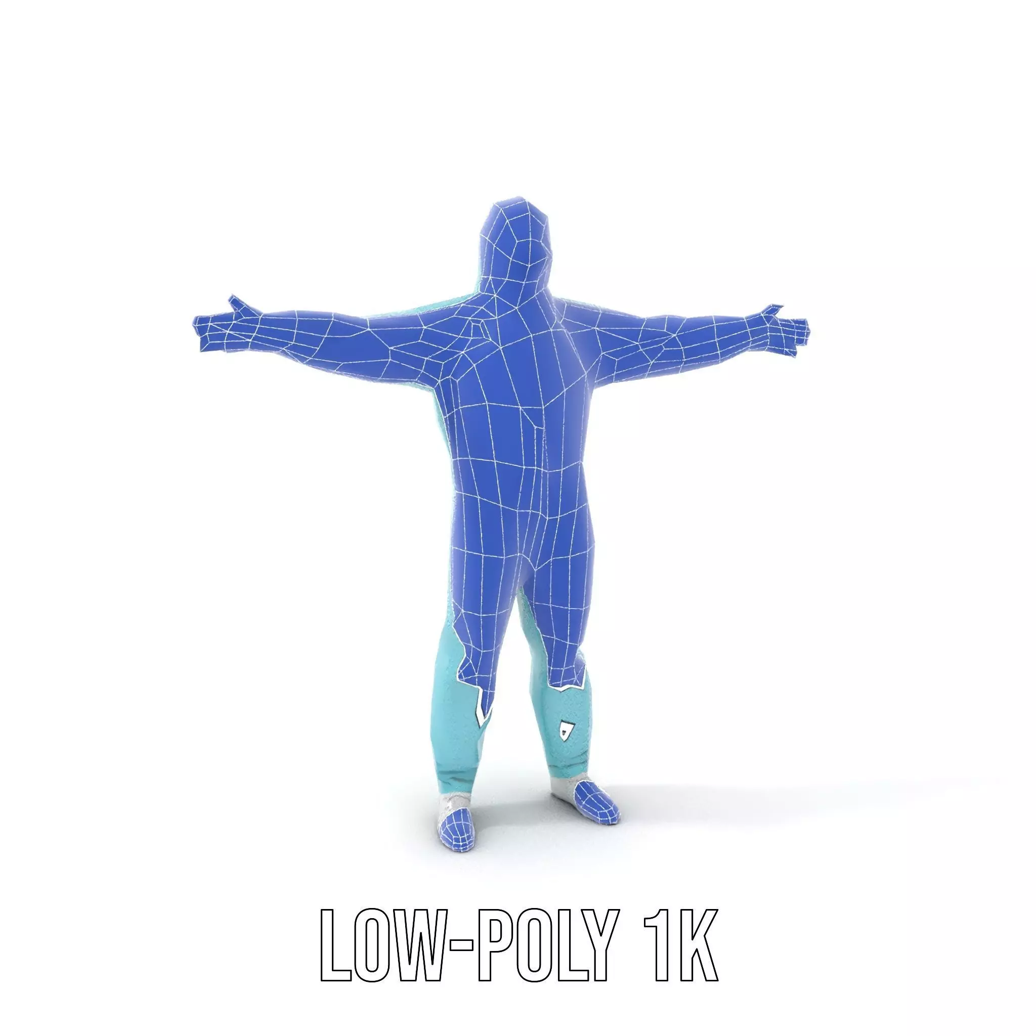 Teal Hazmat Suit model pack Low-poly 3D model_13