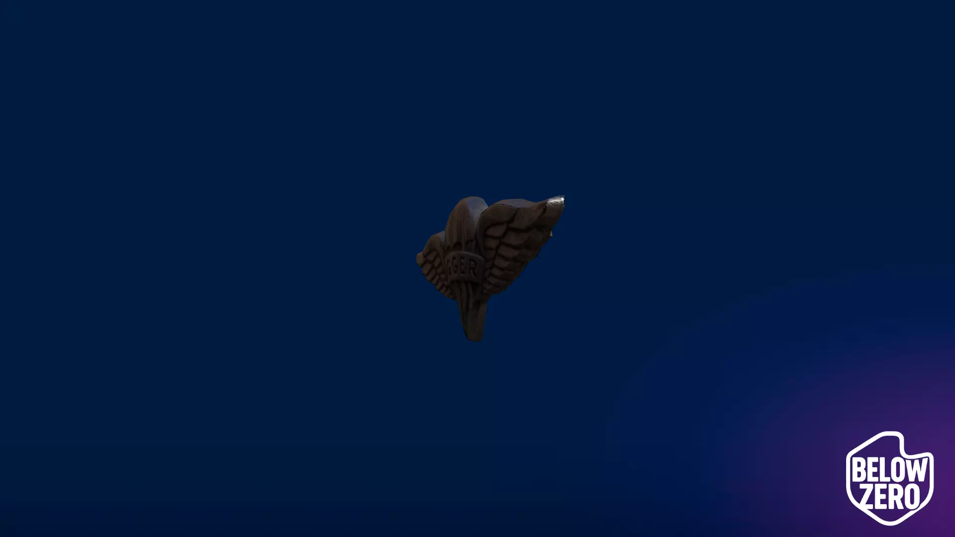 Paratrooper Rigger Wings Badge Low-poly 3D model_1