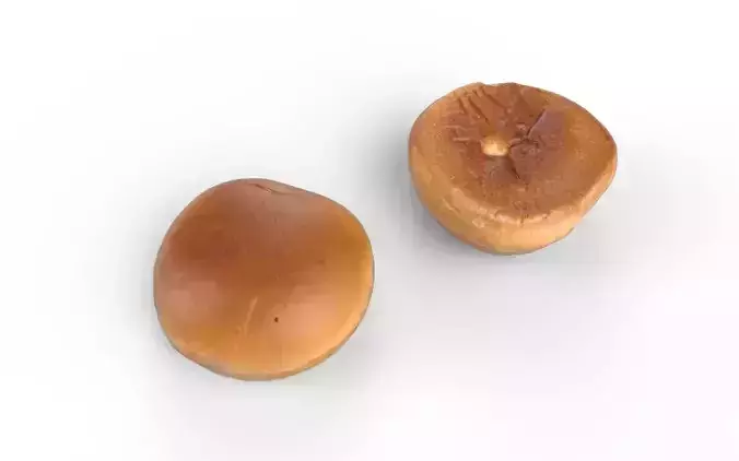 Hamburger Bun M01 Low-poly 3D model