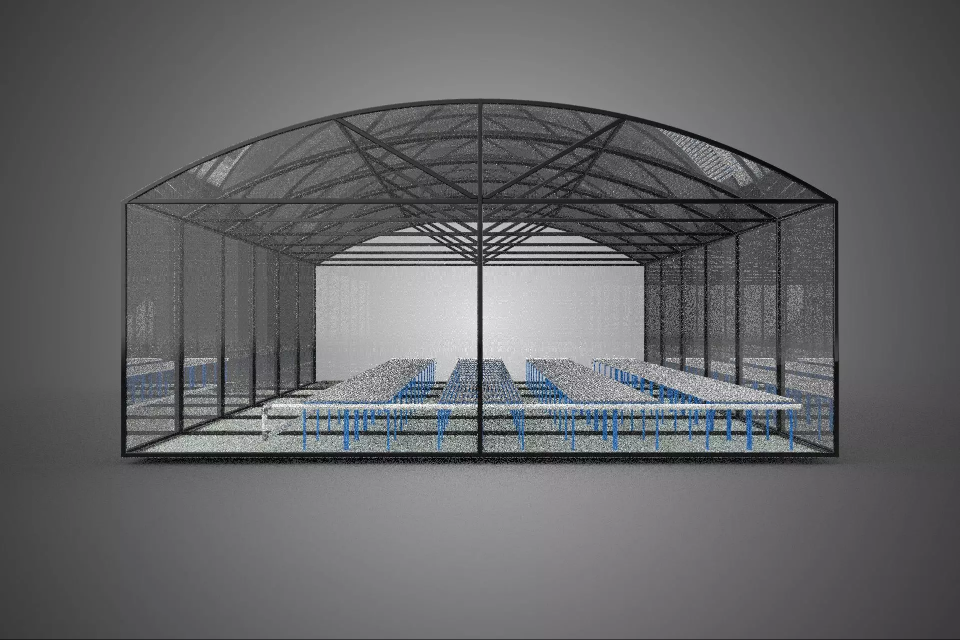 GREENHOUSE PLANT FARM CULTIVATION AEROPONIC HYDROPONIC GARDEN 3D model_2