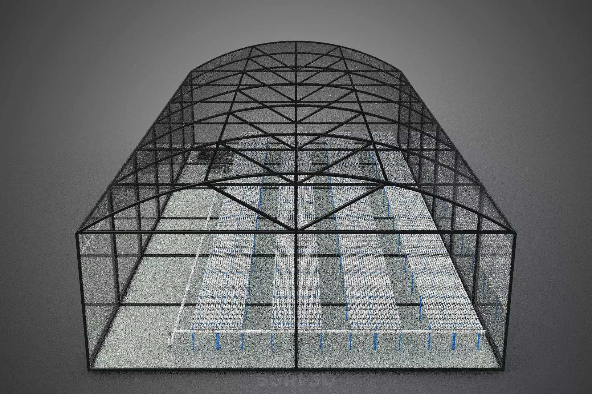 GREENHOUSE PLANT FARM CULTIVATION AEROPONIC HYDROPONIC GARDEN 3D model_4