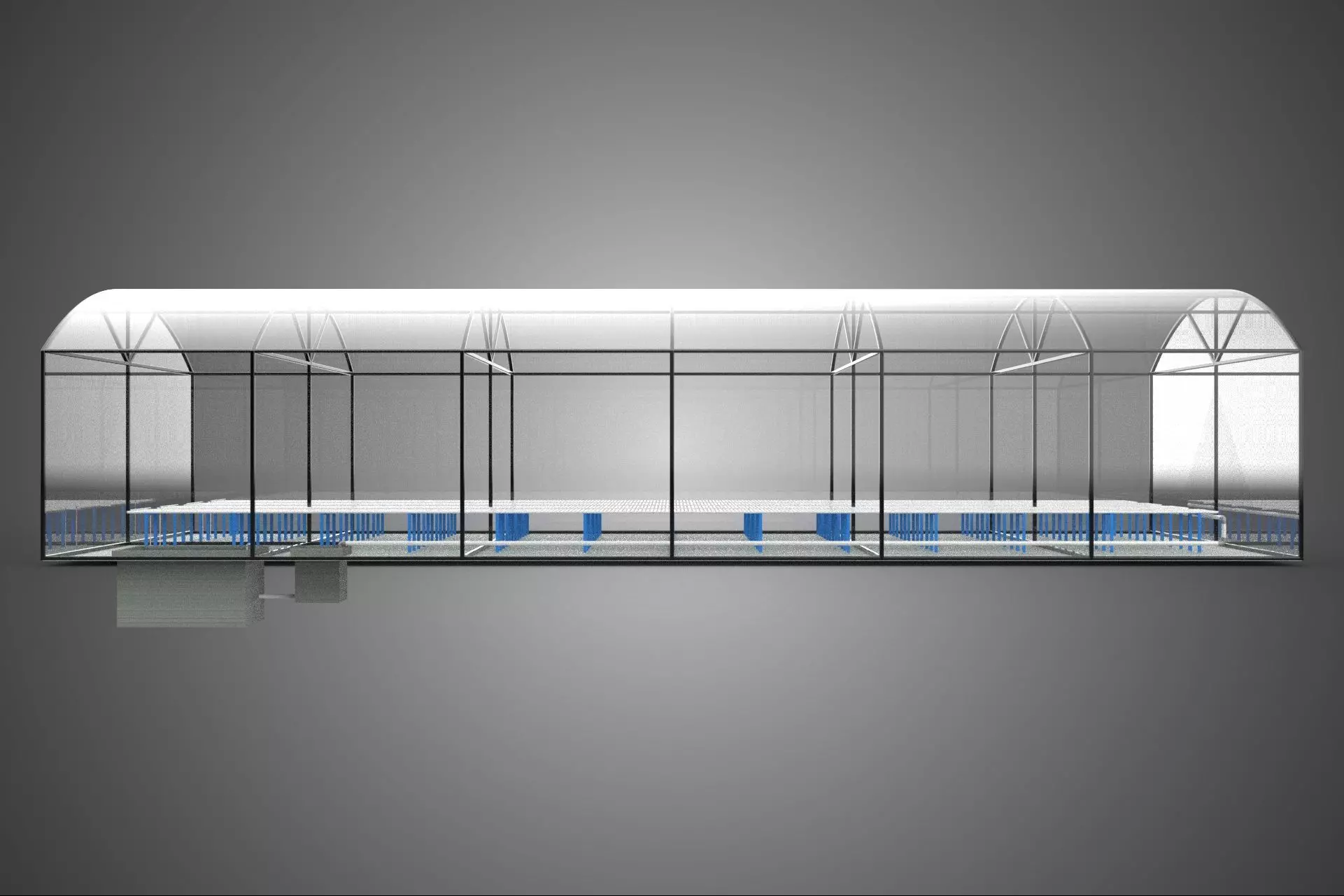 GREENHOUSE PLANT FARM CULTIVATION AEROPONIC HYDROPONIC GARDEN 3D model_1