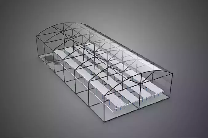 GREENHOUSE PLANT FARM CULTIVATION AEROPONIC HYDROPONIC GARDEN 3D model GREENHOUSE PLANT FARM CULTIVATION AEROPONIC HYDROPONIC GARDEN 3D model