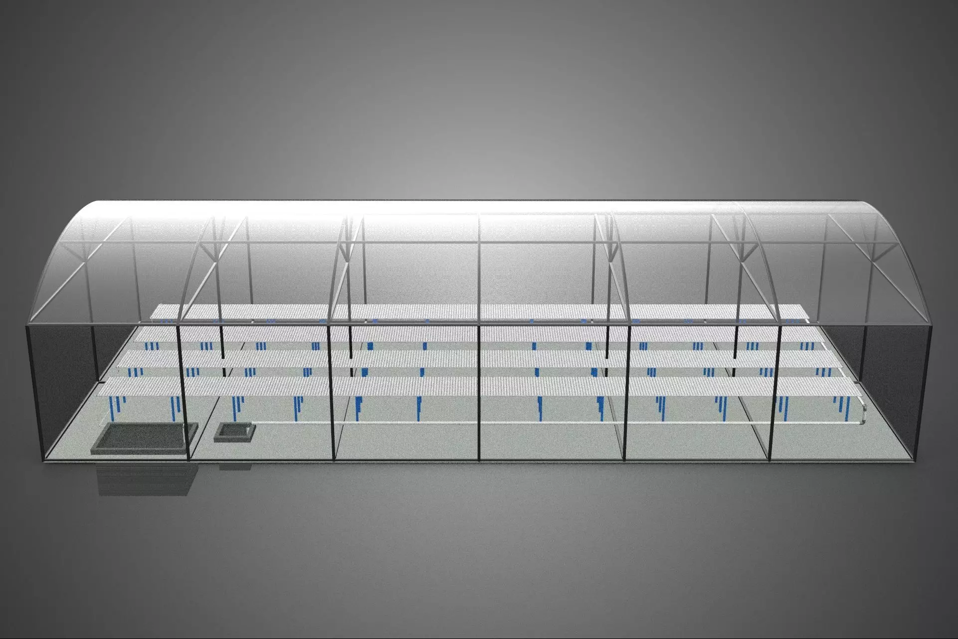 GREENHOUSE PLANT FARM CULTIVATION AEROPONIC HYDROPONIC GARDEN 3D model_6