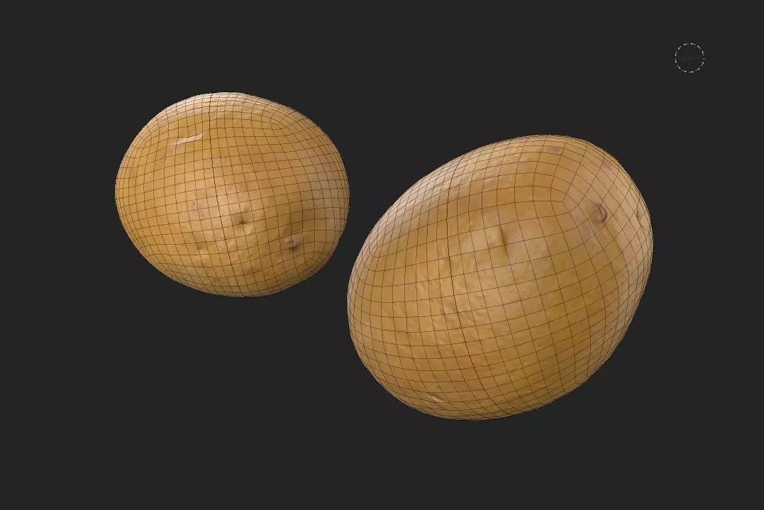 Patato M01 Low-poly 3D model_6