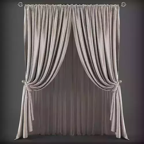 Curtain 3D model - 192 
