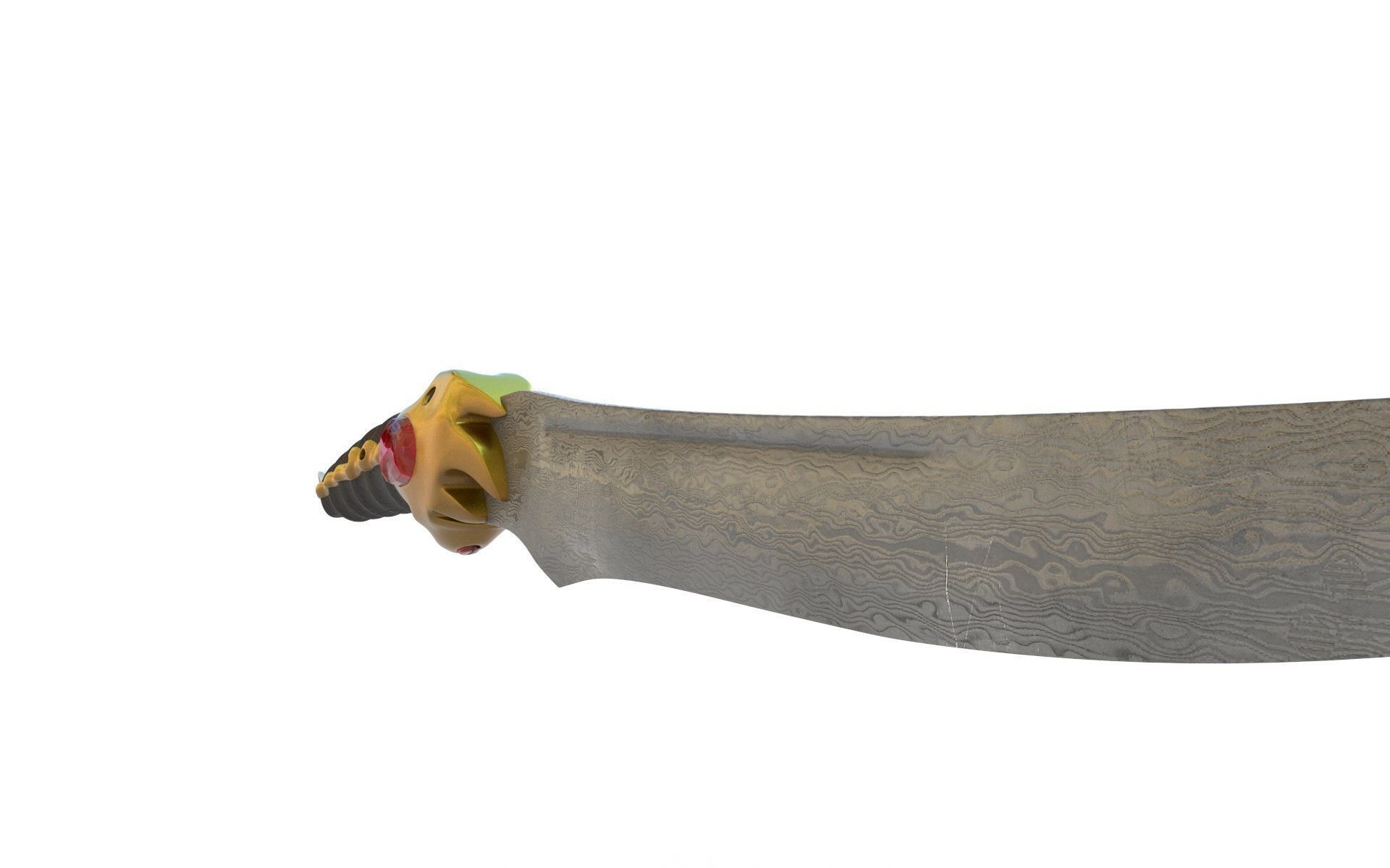 Arya dagger GOT 3D print model_2