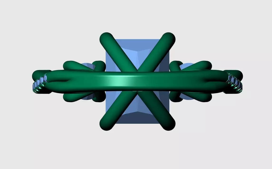 RADIANT SOLITAIRE ENGAGEMENT RING 3D print model_10