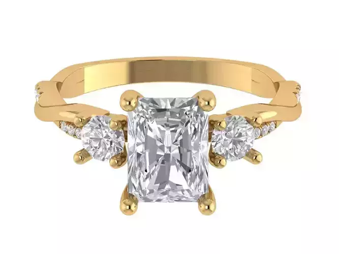 RADIANT SOLITAIRE ENGAGEMENT RING