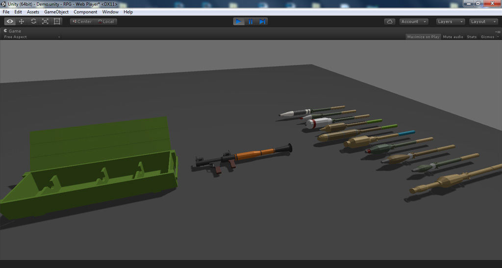 Low Poly RPG-7 Low-poly 3D model_24