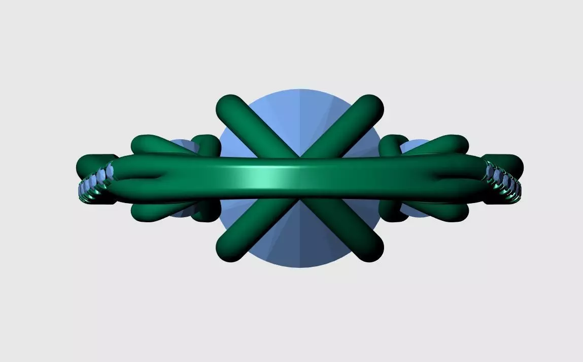 ROUND SOLITAIRE ENGAGEMENT RING 3D print model_10