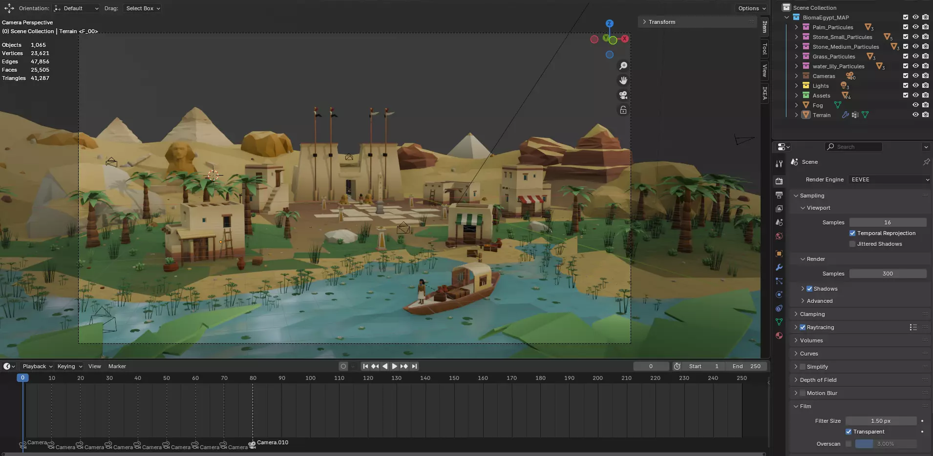 Low Poly Ancient Egypt Environment Pack Low-poly 3D model_17