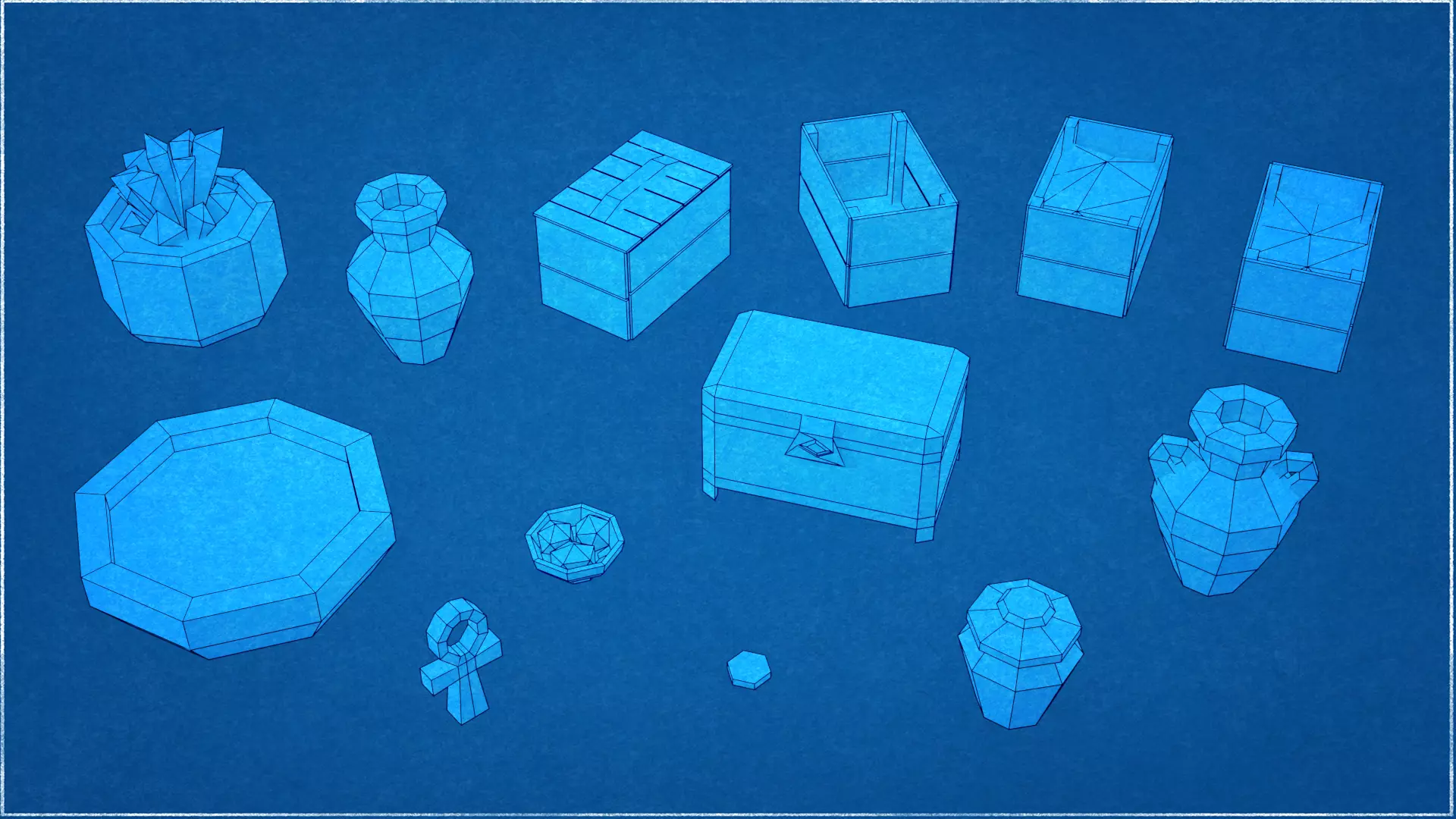 Low Poly Ancient Egypt Environment Pack Low-poly 3D model_18