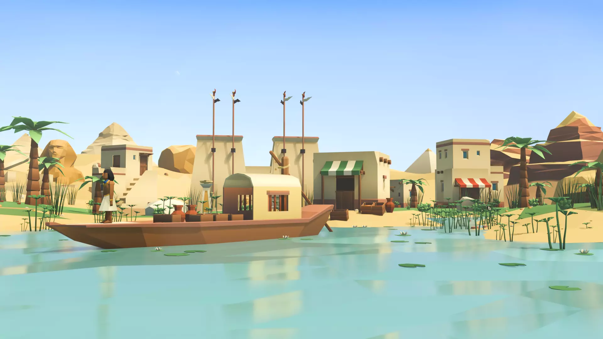 Low Poly Ancient Egypt Environment Pack Low-poly 3D model_3