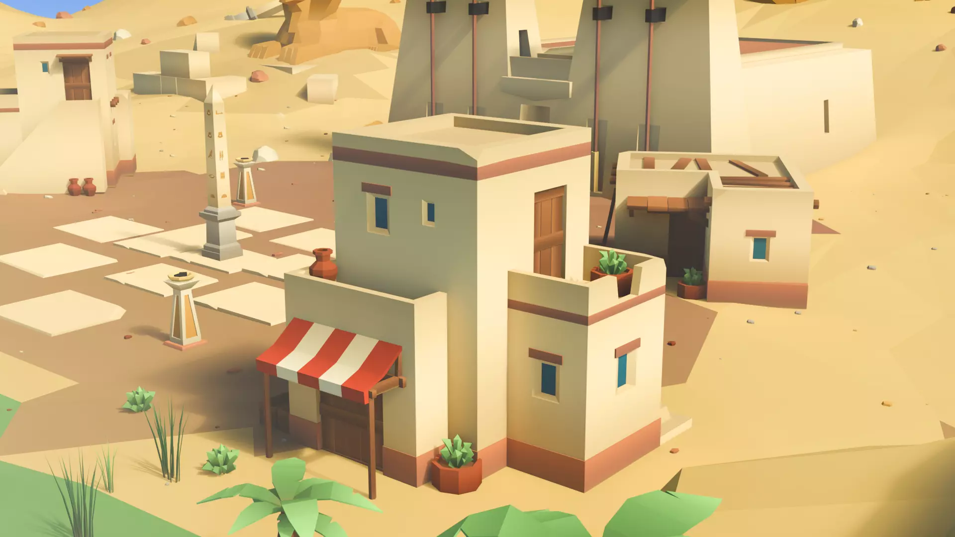 Low Poly Ancient Egypt Environment Pack Low-poly 3D model_6