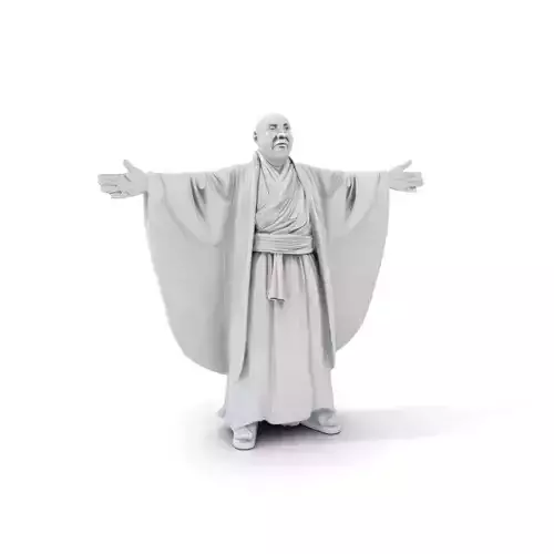 Zen Monk Serenity model pack Low-poly 3D model