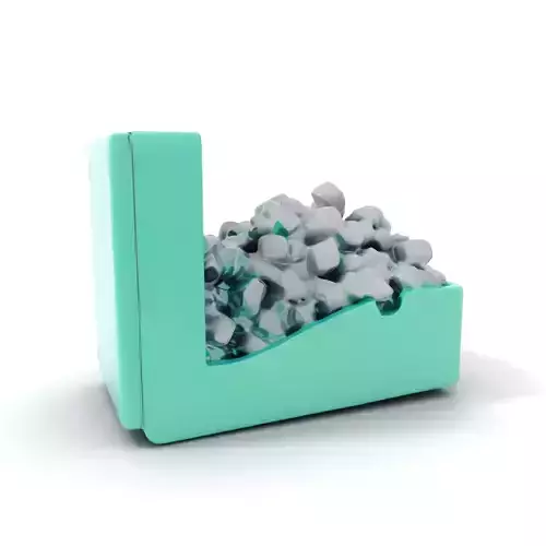 Turquoise Metal Stapler model pack