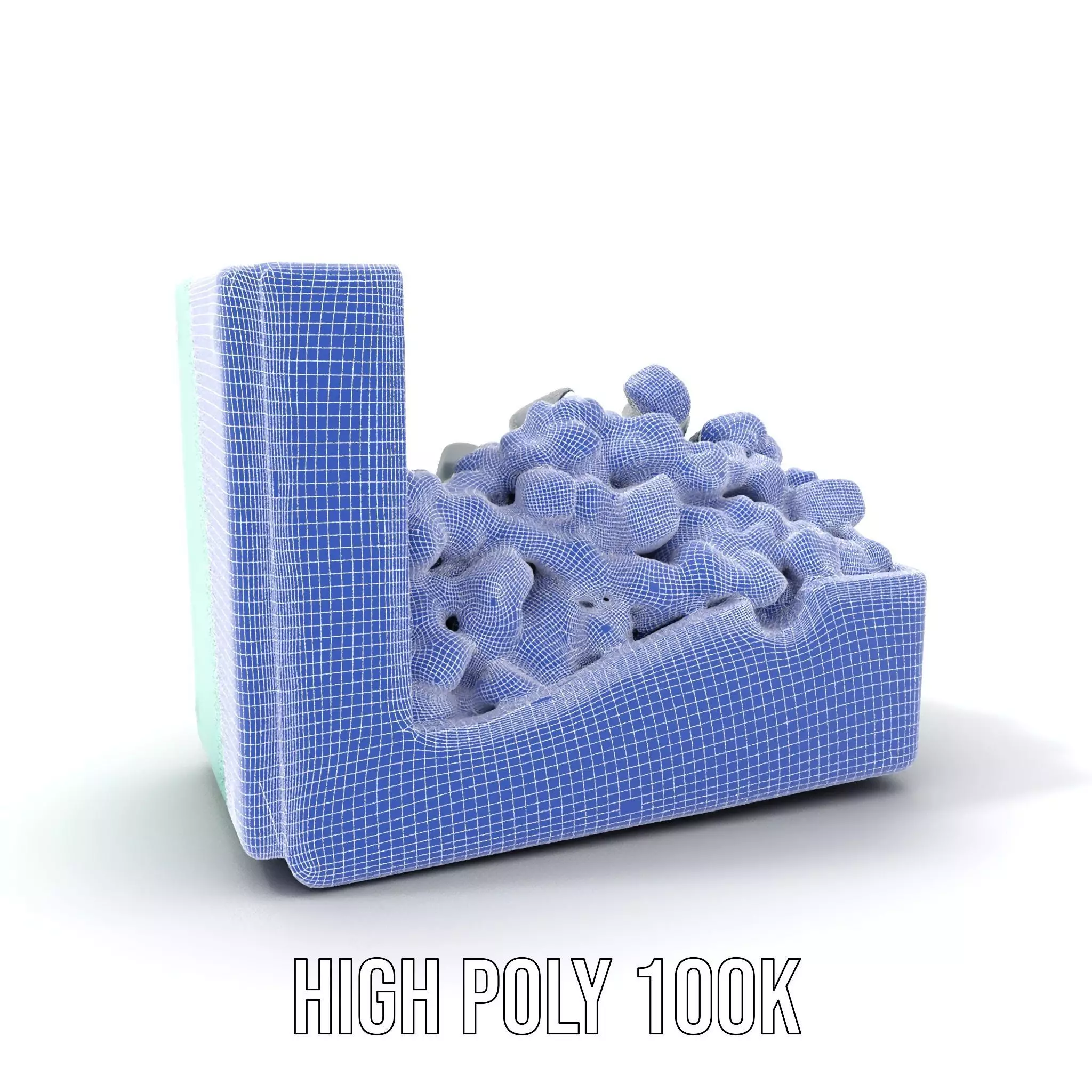 Turquoise Metal Stapler model pack Low-poly 3D model_5