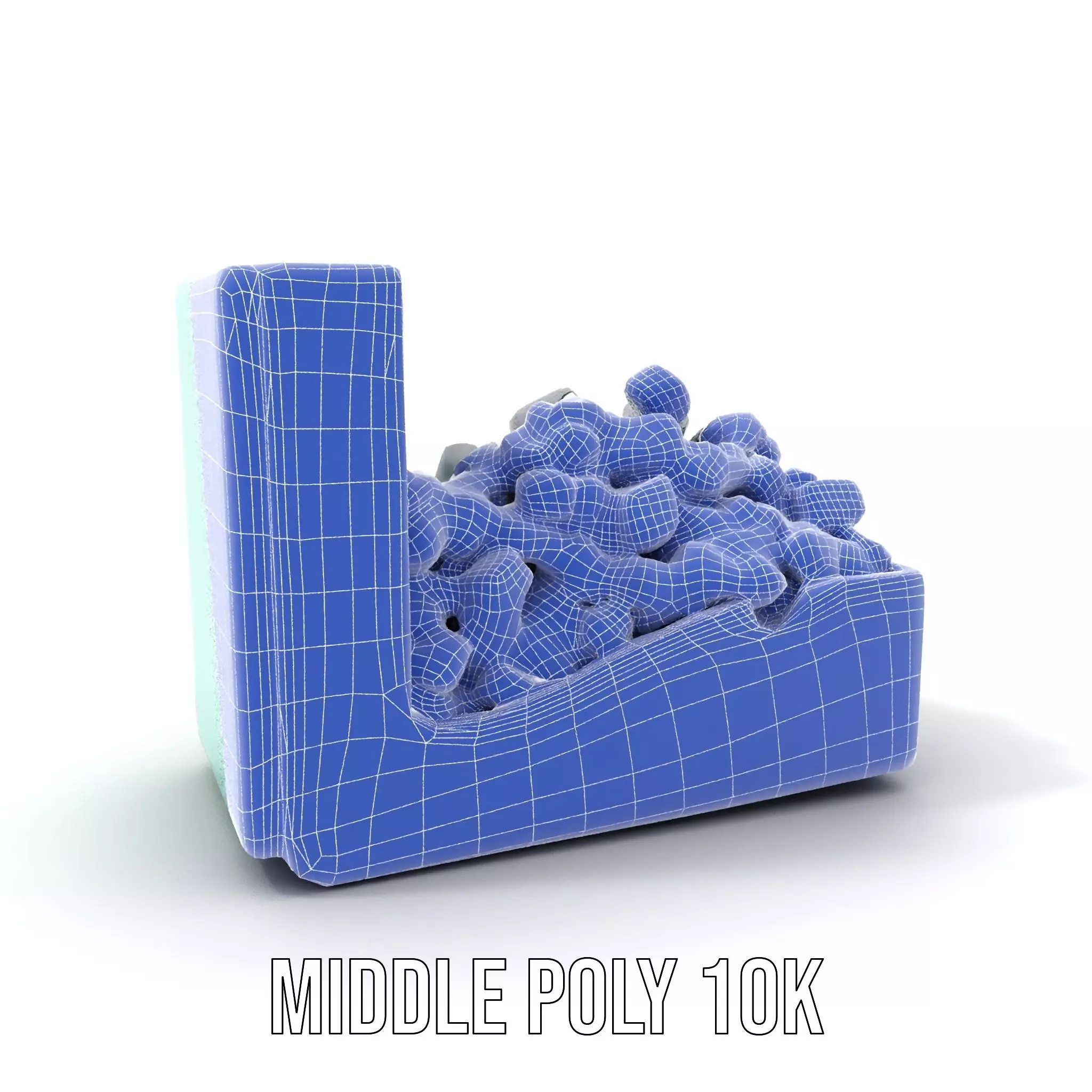 Turquoise Metal Stapler model pack Low-poly 3D model_19