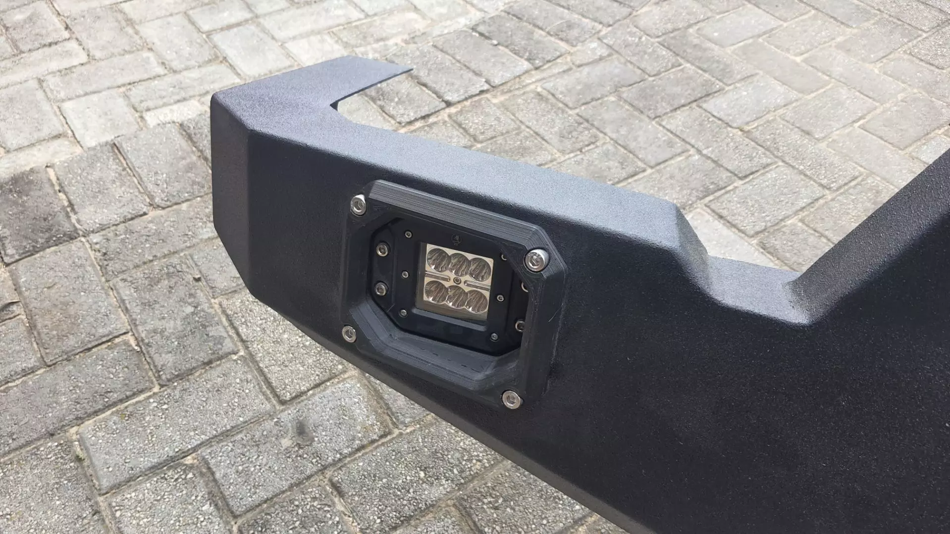 LED Fog light Bumper Housing for 4x4 Offroad vehicles 3D print model_9