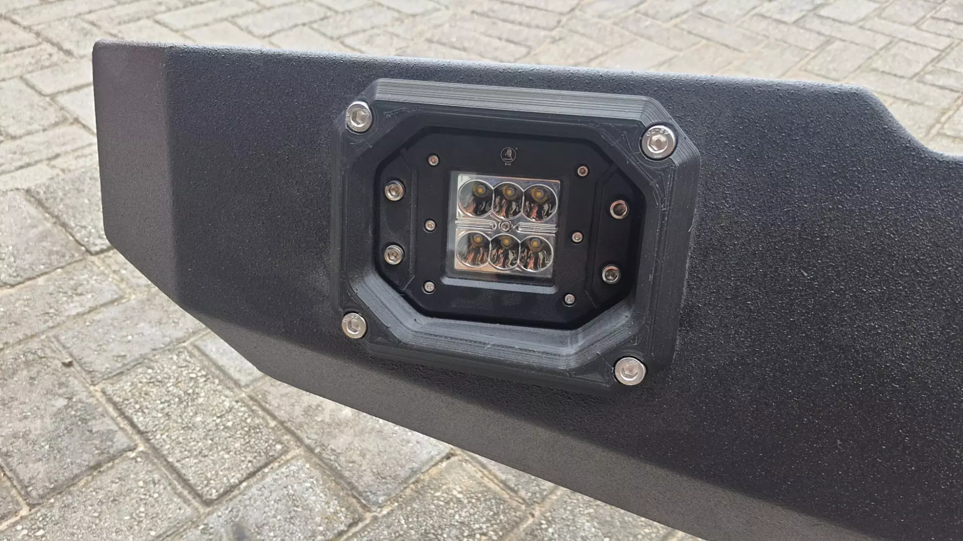 LED Fog light Bumper Housing for 4x4 Offroad vehicles 3D print model_8