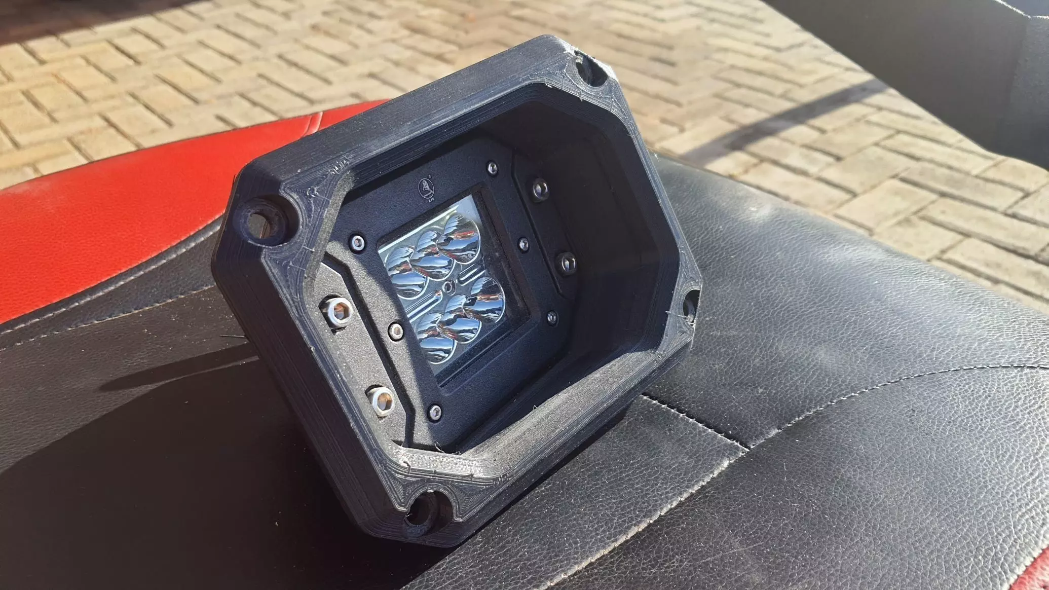 LED Fog light Bumper Housing for 4x4 Offroad vehicles 3D print model_0