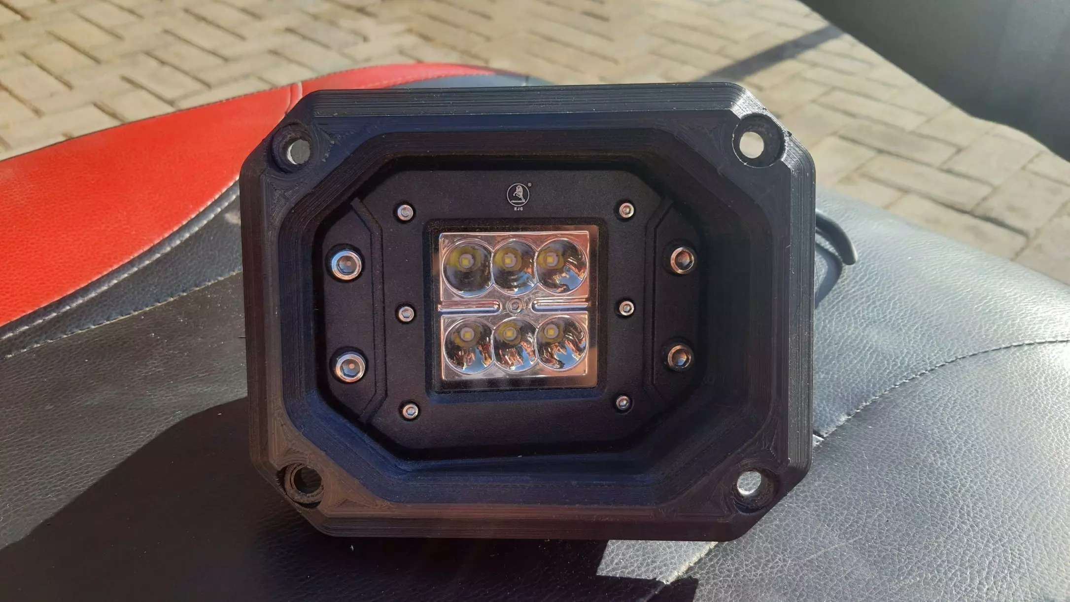 LED Fog light Bumper Housing for 4x4 Offroad vehicles 3D print model_1