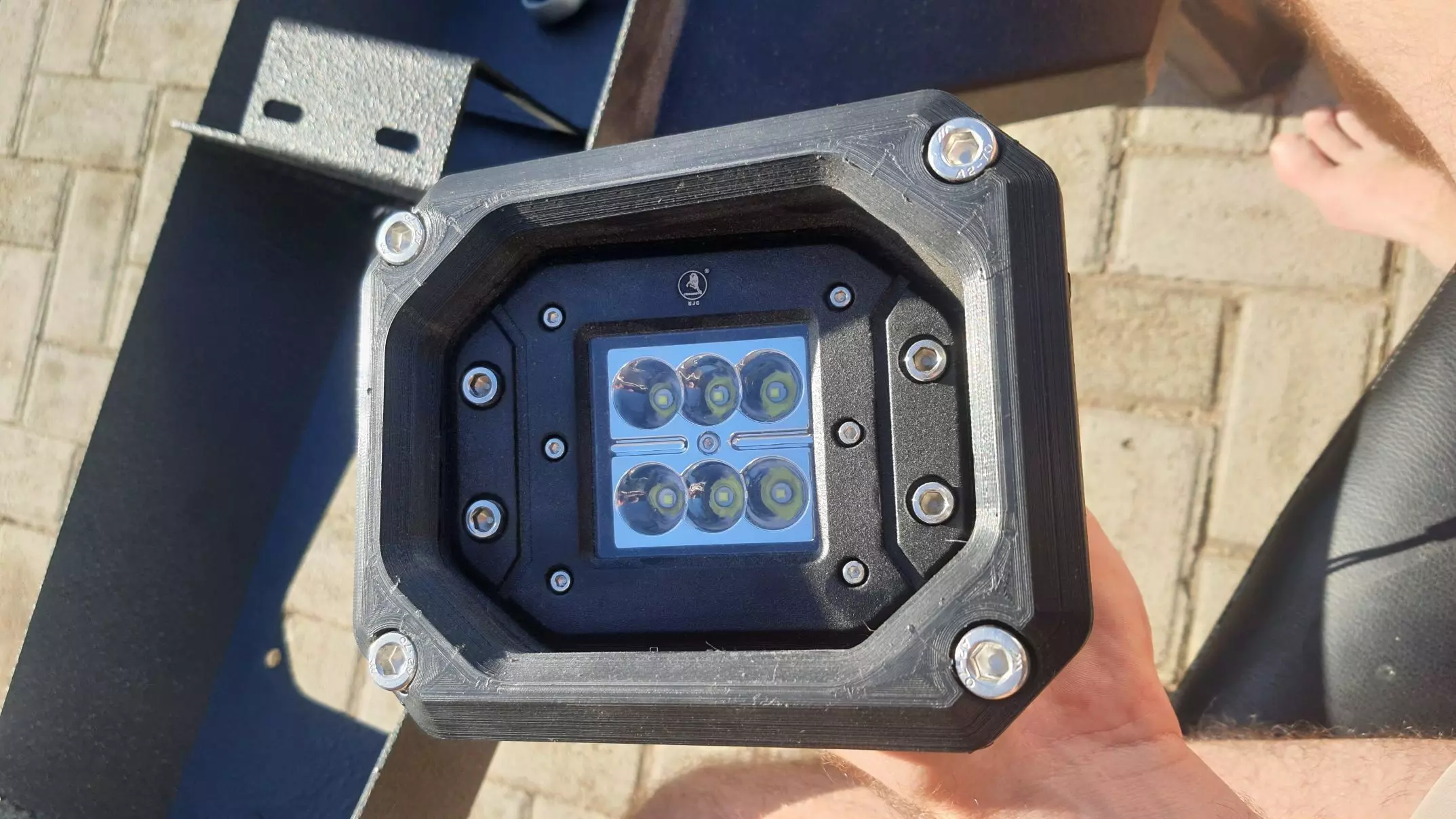 LED Fog light Bumper Housing for 4x4 Offroad vehicles 3D print model_7