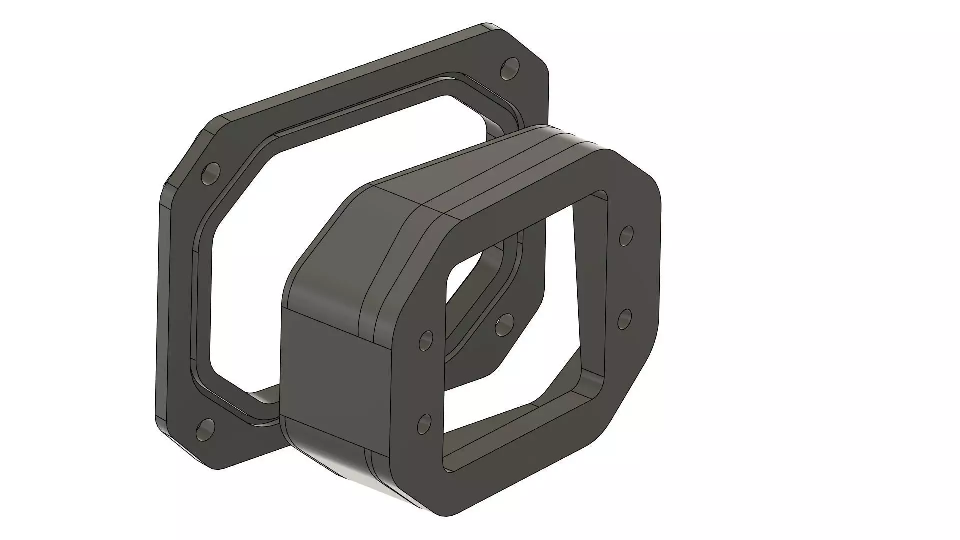 LED Fog light Bumper Housing for 4x4 Offroad vehicles 3D print model_15