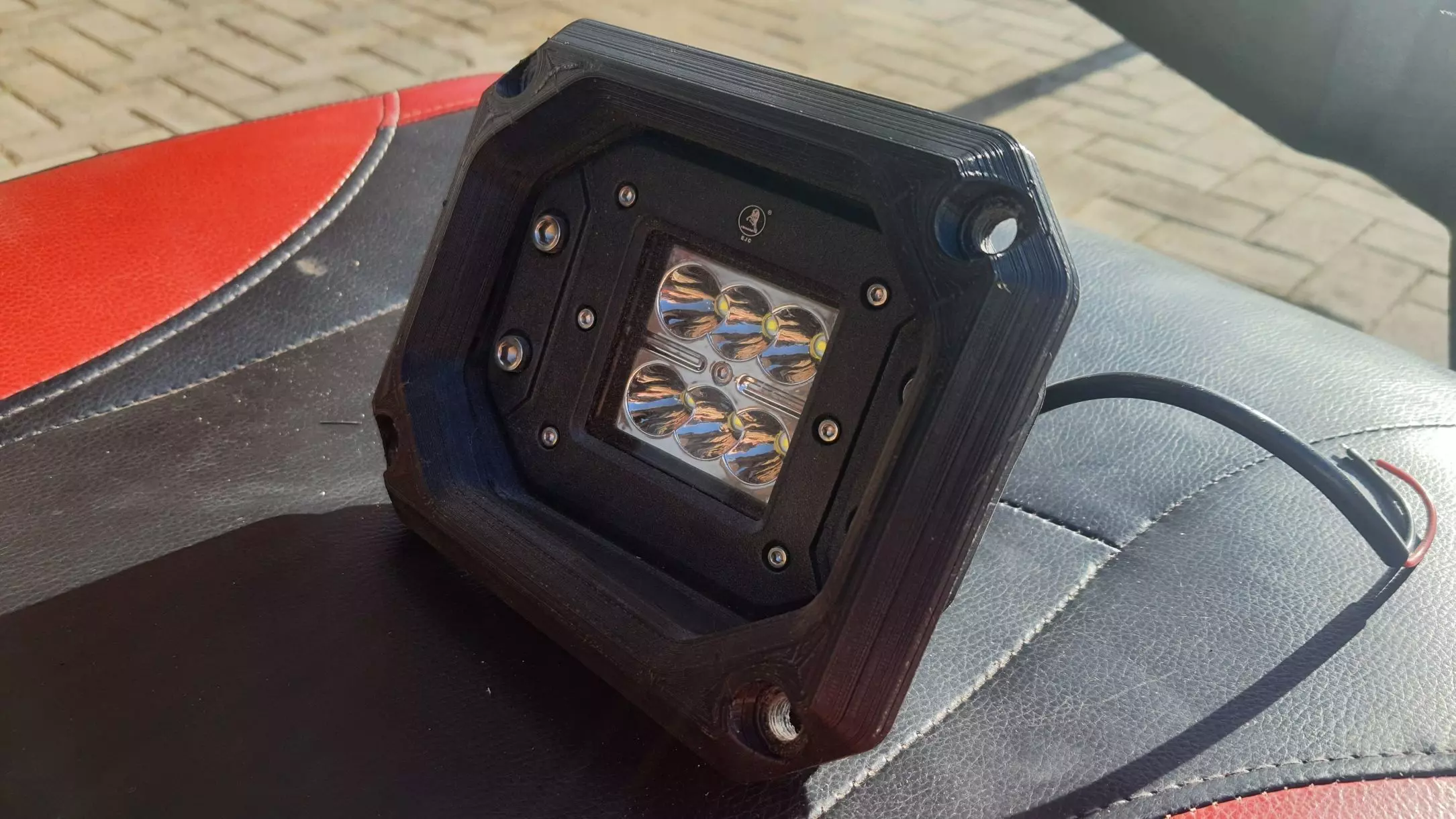 LED Fog light Bumper Housing for 4x4 Offroad vehicles 3D print model_2