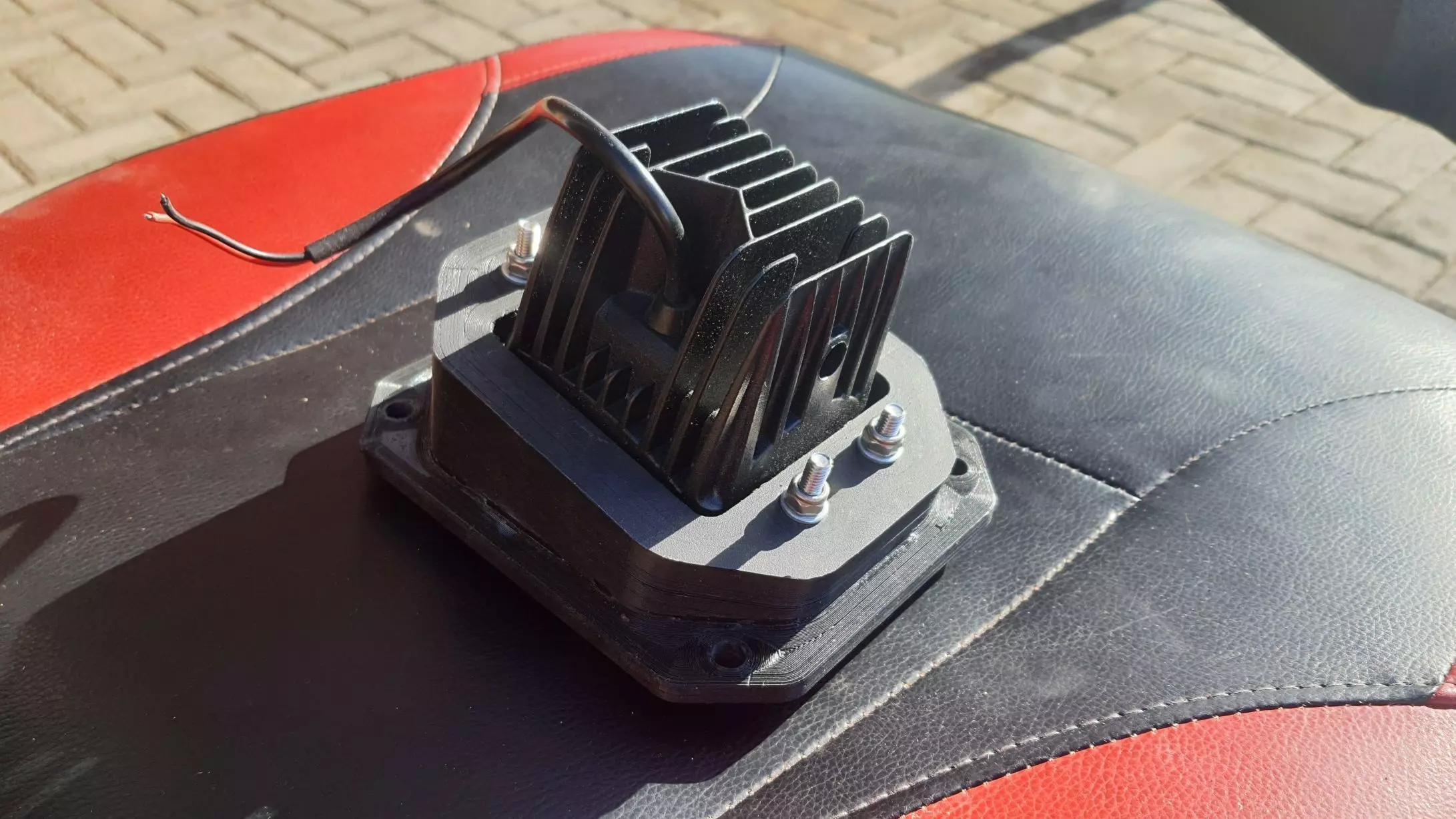 LED Fog light Bumper Housing for 4x4 Offroad vehicles 3D print model_5