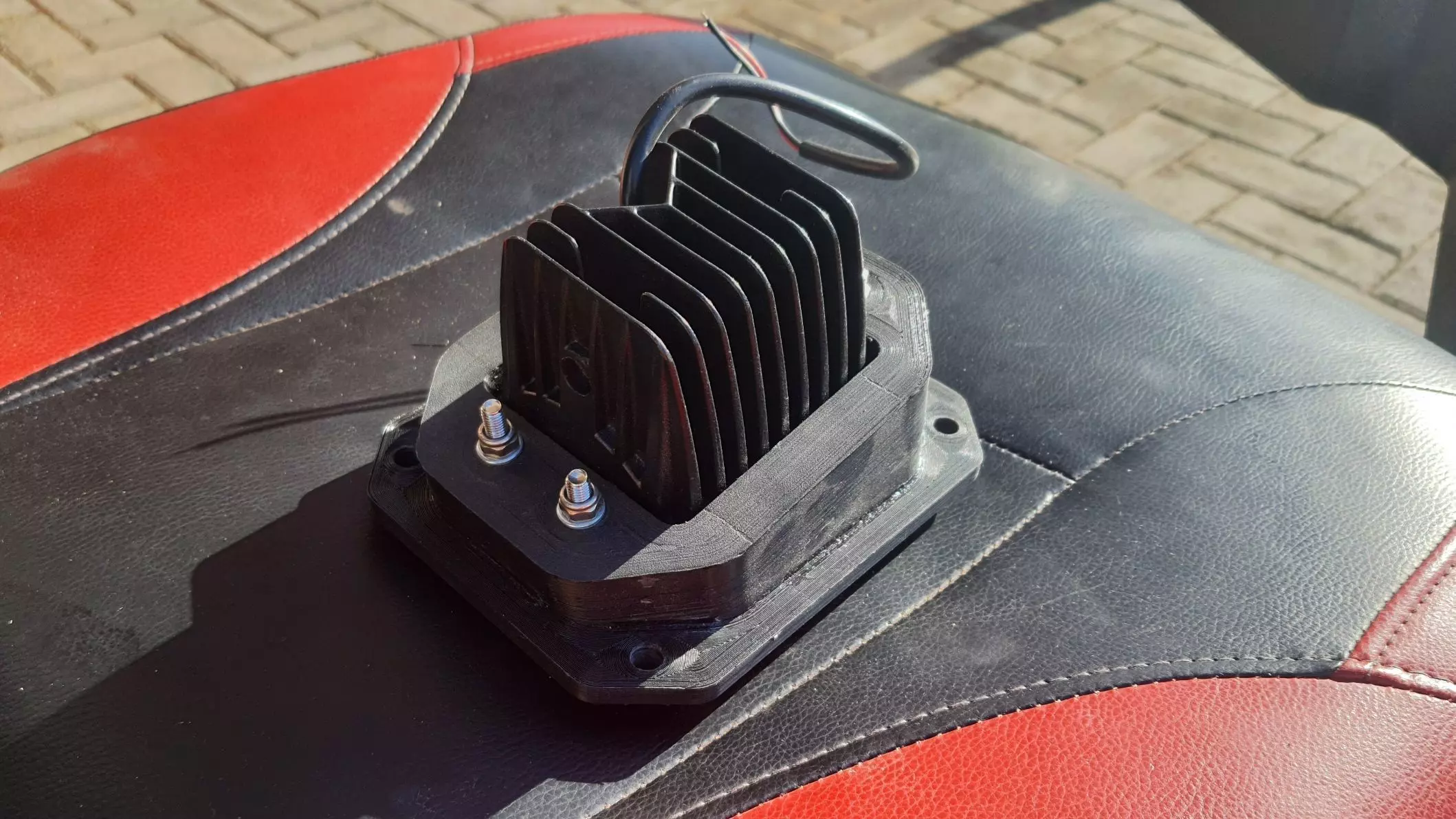 LED Fog light Bumper Housing for 4x4 Offroad vehicles 3D print model_4